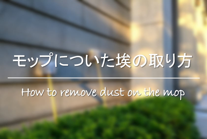 モップについたほこり ゴミの取り方 簡単 おすすめの埃除去方法